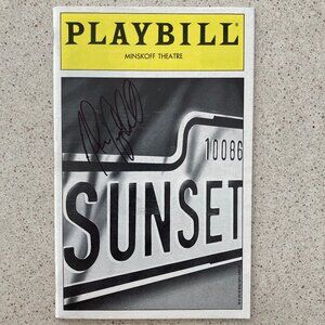 Alan Campbell (Only) Signed Playbill Sunset Boulevard Jan 1997 ELAINE PAIGE Blvd